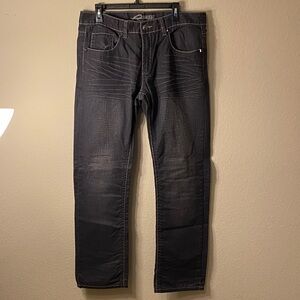 Request Men's Black Straight Jeans